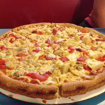 21. Artichoke Heart Pizza (Large 16").